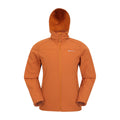 Orange - Front - Mountain Warehouse Mens Exodus Waterproof Soft Shell Jacket