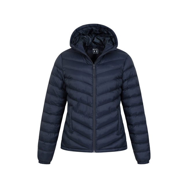 Dark Blue - Pack Shot - Mountain Warehouse Womens-Ladies Seasons Padded Jacket