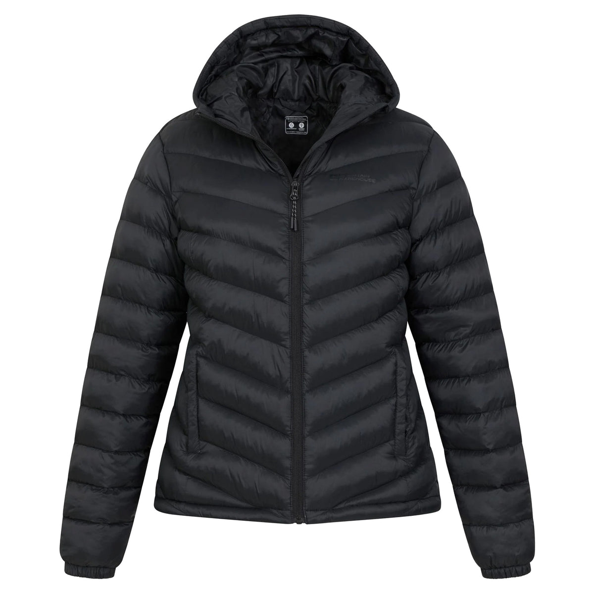 Jet Black - Pack Shot - Mountain Warehouse Womens-Ladies Seasons Padded Jacket