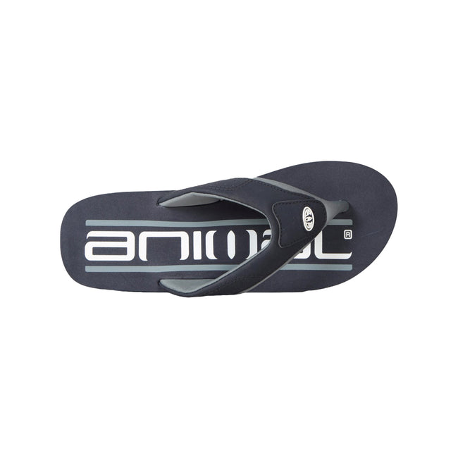 Blue - Back - Animal Mens Jekyl Recycled Flip Flops