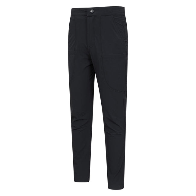 Black - Side - Mountain Warehouse Childrens-Kids Extreme Kesugi Slim Trousers