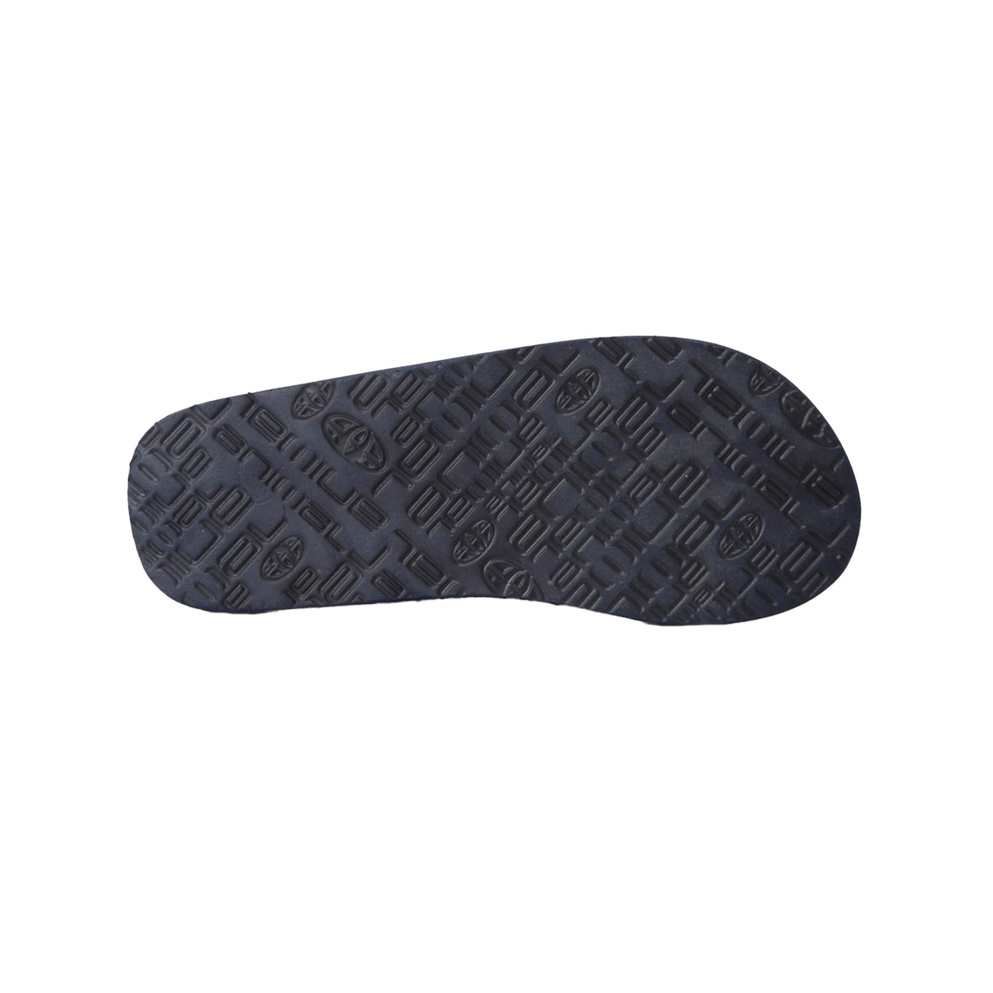 Navy - Side - Animal Womens-Ladies Swish Recycled Flip Flops