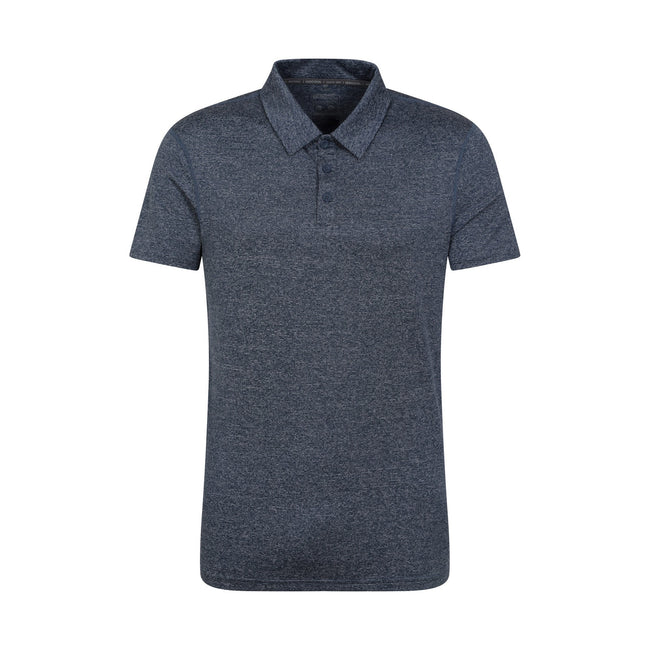 Navy - Front - Mountain Warehouse Mens Agra Stripe Polo Shirt