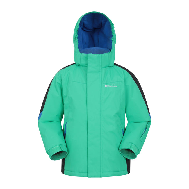 Bright Green - Front - Mountain Warehouse Childrens-Kids Raptor Snow Ski Jacket