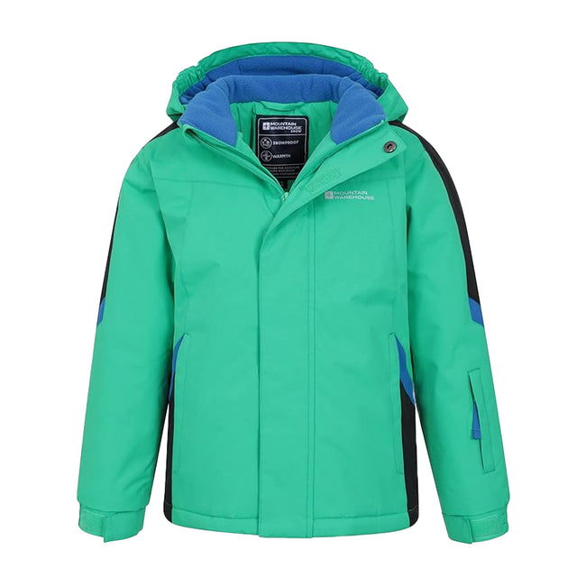 Bright Green - Lifestyle - Mountain Warehouse Childrens-Kids Raptor Snow Ski Jacket
