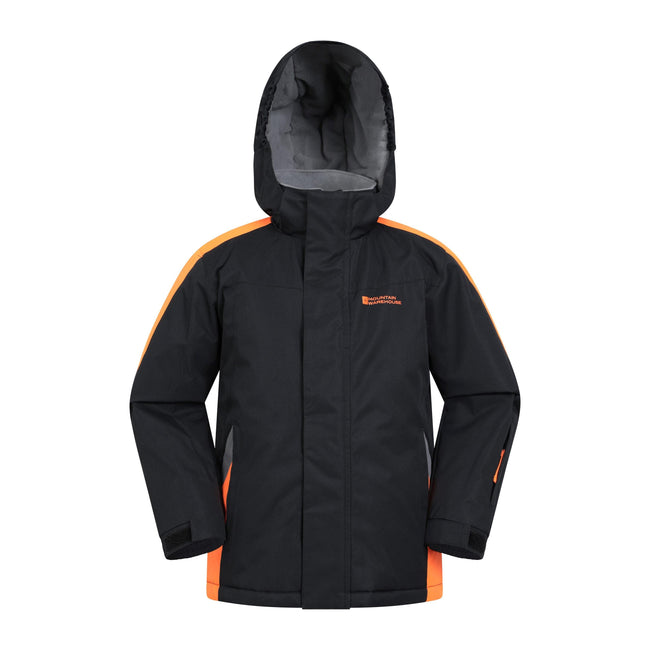 Black - Front - Mountain Warehouse Childrens-Kids Raptor Snow Ski Jacket