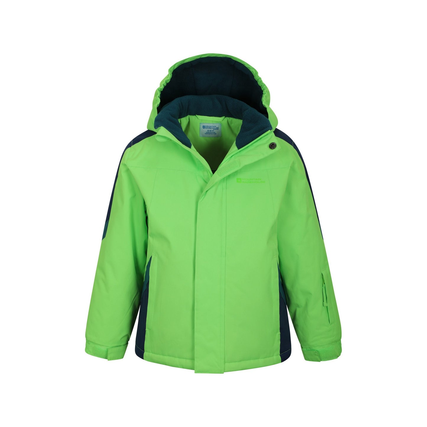 Green - Pack Shot - Mountain Warehouse Childrens-Kids Raptor Snow Ski Jacket