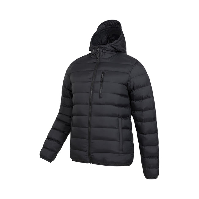 Jet Black - Side - Mountain Warehouse Mens Link Padded Jacket