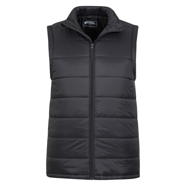 Black - Pack Shot - Mountain Warehouse Mens Essentials Padded Gilet