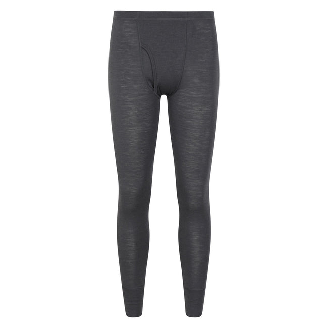Grey - Front - Mountain Warehouse Mens Merino II Thermal Bottoms