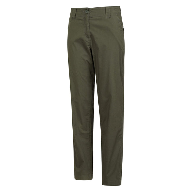 Khaki Green - Lifestyle - Mountain Warehouse Womens-Ladies Coastal Stretch Regular Trousers