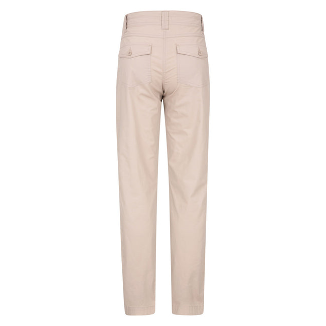 Beige - Back - Mountain Warehouse Womens-Ladies Coastal Stretch Regular Trousers