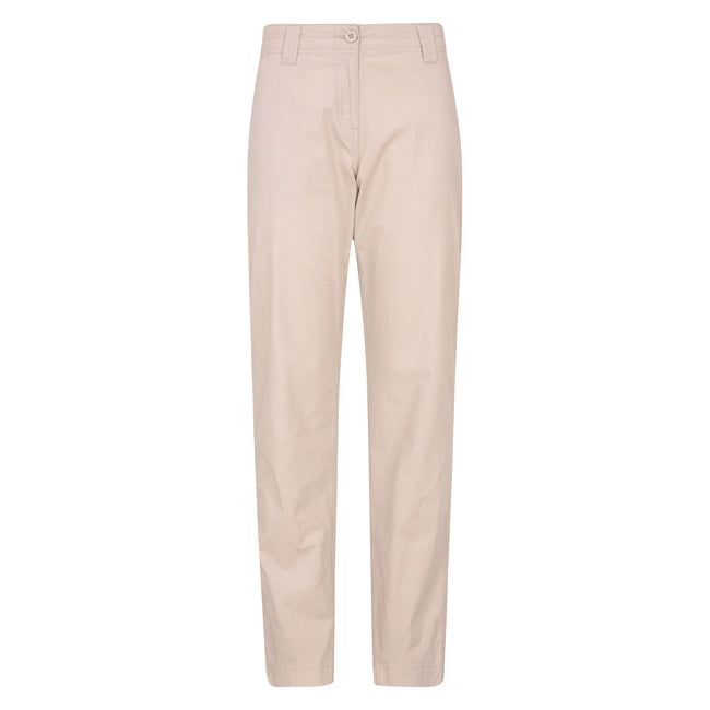 Beige - Front - Mountain Warehouse Womens-Ladies Coastal Stretch Regular Trousers