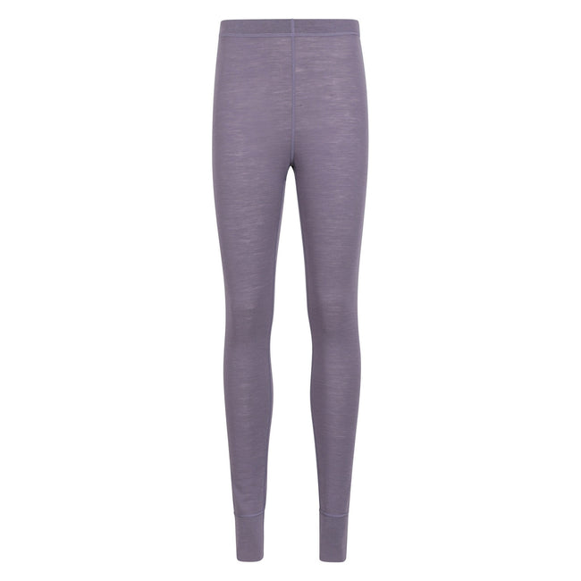 Dusky Purple - Front - Mountain Warehouse Womens-Ladies Merino II Thermal Bottoms