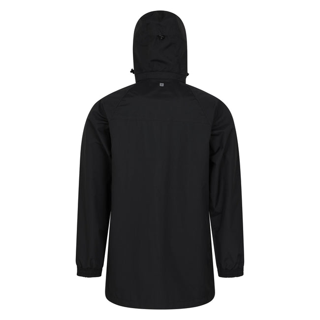 Black - Back - Mountain Warehouse Mens Glacier II Long Waterproof Jacket