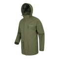 Khaki - Lifestyle - Mountain Warehouse Mens Glacier II Long Waterproof Jacket