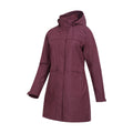 Burgundy - Lifestyle - Mountain Warehouse Womens-Ladies Cloudburst Textured Waterproof Jacket