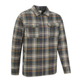 Dark Khaki - Side - Mountain Warehouse Mens Stream II Flannel Lined Shirt