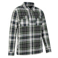 Khaki - Side - Mountain Warehouse Mens Stream II Flannel Lined Shirt