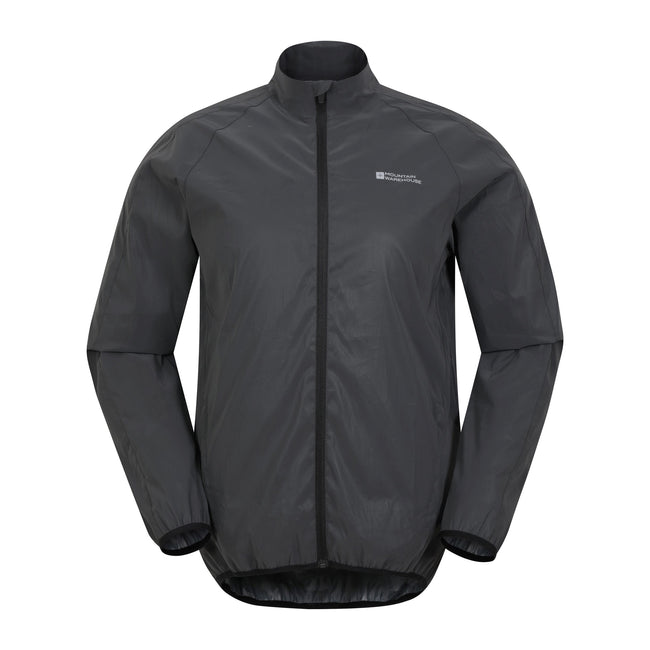 Black - Front - Mountain Warehouse Mens 360 II Reflective Jacket