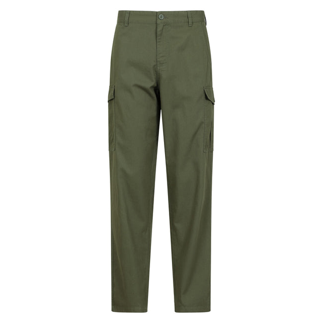 Green - Front - Mountain Warehouse Mens Lakeside Short Cargo Trousers