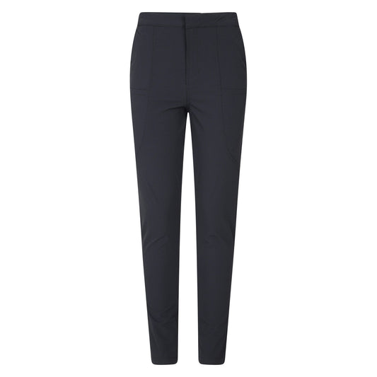 Black - Front - Mountain Warehouse Womens-Ladies Short Kesugi Stretch Slim Hiking Trousers