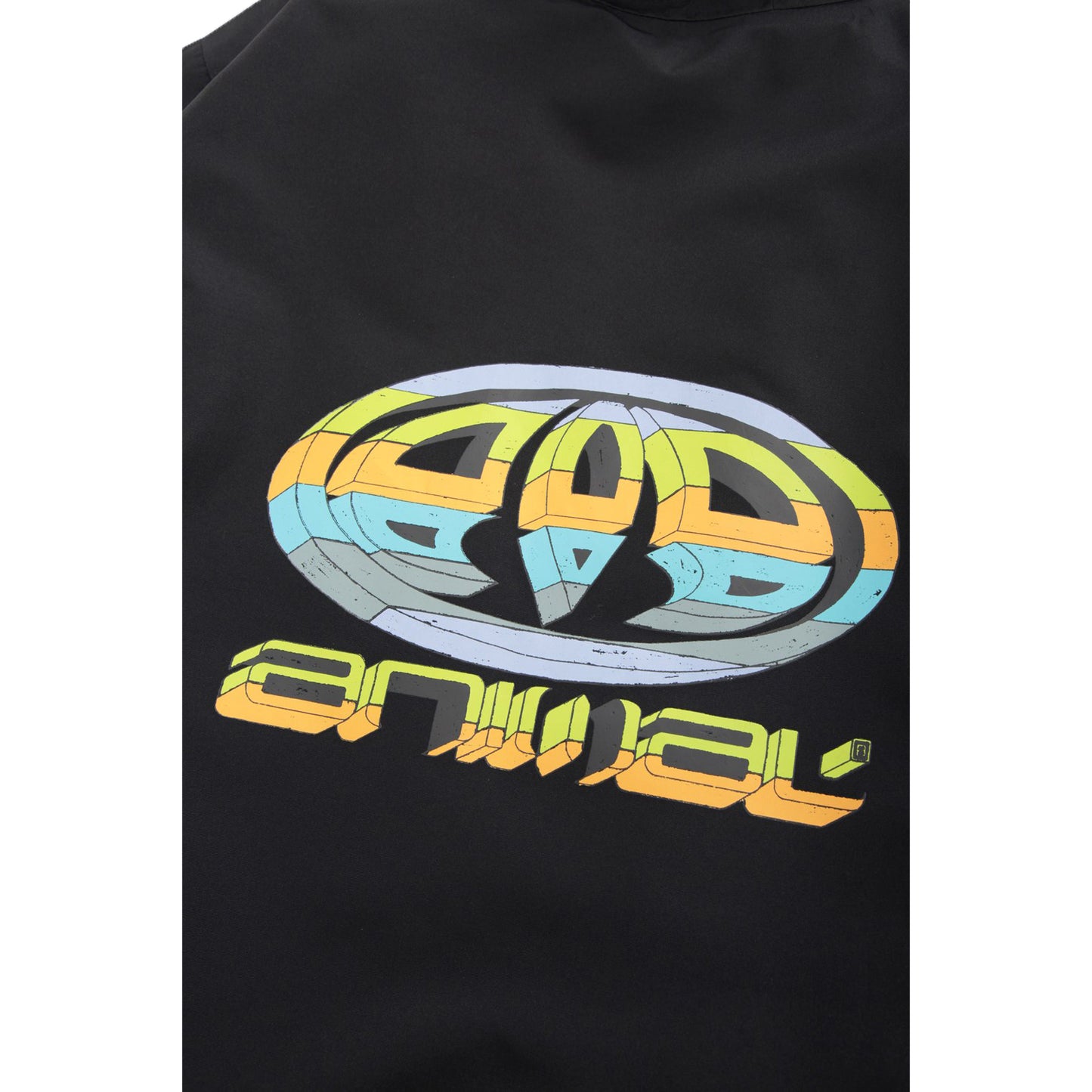 Black - Pack Shot - Animal Childrens-Kids Misty Recycled Waterproof Beach Parka