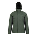 Khaki - Front - Mountain Warehouse Mens Thunderstorm 3 in 1 Waterproof Jacket