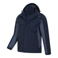Dark Blue - Lifestyle - Mountain Warehouse Mens Thunderstorm 3 in 1 Waterproof Jacket