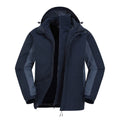 Dark Blue - Pack Shot - Mountain Warehouse Mens Thunderstorm 3 in 1 Waterproof Jacket