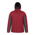 Red - Front - Mountain Warehouse Mens Thunderstorm 3 in 1 Waterproof Jacket
