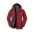 Red - Front - Mountain Warehouse Mens Thunderstorm 3 in 1 Waterproof Jacket