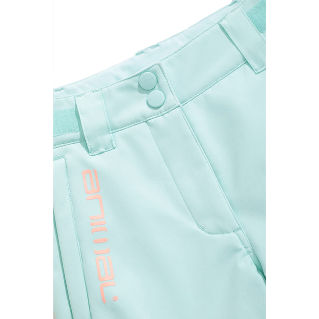 Mint - Side - Animal Childrens-Kids Alpine Snow Ski Trousers