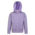 Lilac - Front - Mountain Warehouse Childrens-Kids Nevis Faux Fur Lined Hoodie