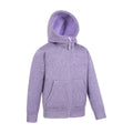 Lilac - Side - Mountain Warehouse Childrens-Kids Nevis Faux Fur Lined Hoodie