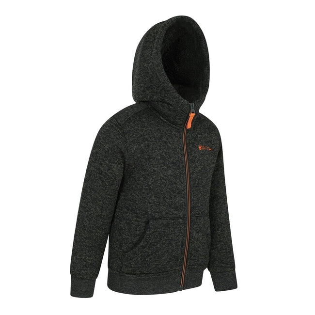 Green - Lifestyle - Mountain Warehouse Childrens-Kids Nevis Faux Fur Lined Hoodie
