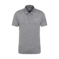 Grey - Front - Mountain Warehouse Mens Deuce IsoCool Polo Shirt