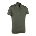 Dark Khaki - Side - Mountain Warehouse Mens Deuce IsoCool Polo Shirt
