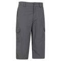 Grey - Back - Mountain Warehouse Mens Explore 3-4 Shorts