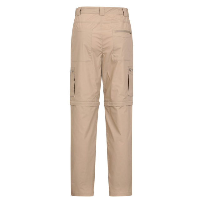 Beige - Back - Mountain Warehouse Mens Explore Convertible Trousers