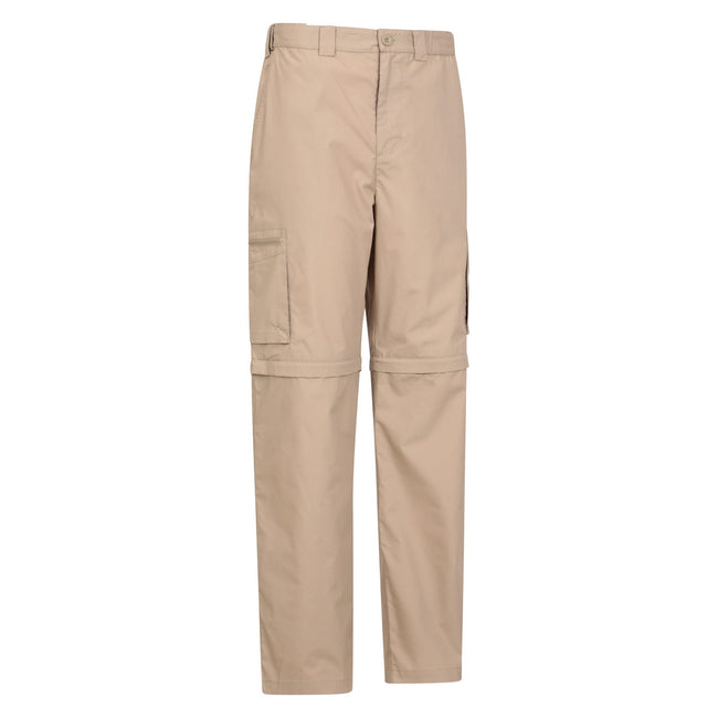 Beige - Side - Mountain Warehouse Mens Explore Convertible Trousers