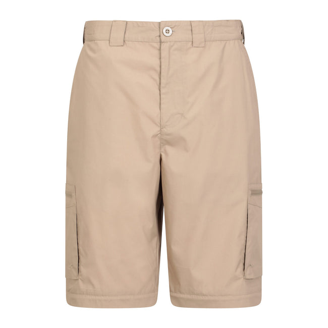 Beige - Pack Shot - Mountain Warehouse Mens Explore Convertible Trousers