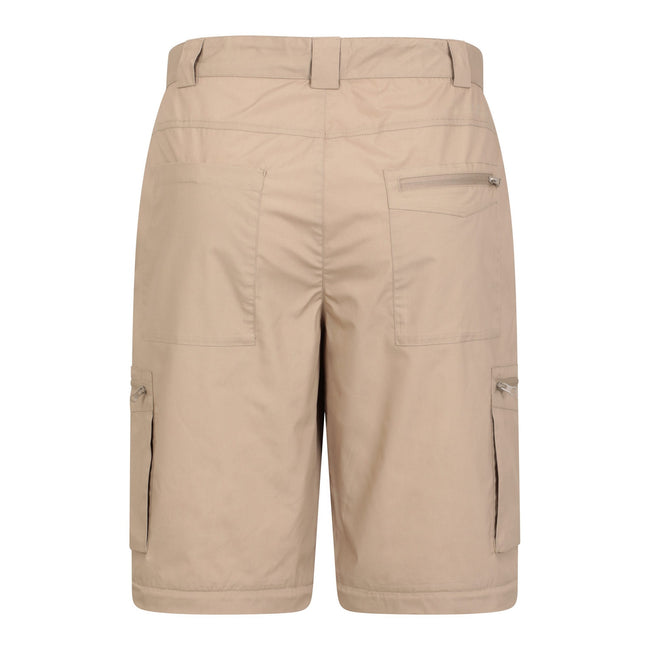 Beige - Close up - Mountain Warehouse Mens Explore Convertible Trousers
