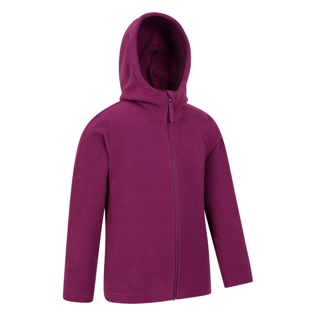 Berry - Side - Mountain Warehouse Childrens-Kids Camber Full Zip Hoodie