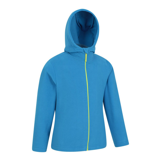 Cobalt - Side - Mountain Warehouse Childrens-Kids Camber Full Zip Hoodie