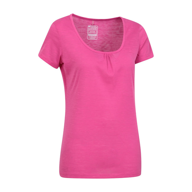 Bright Pink - Front - Mountain Warehouse Womens-Ladies Agra Quick Dry T-Shirt