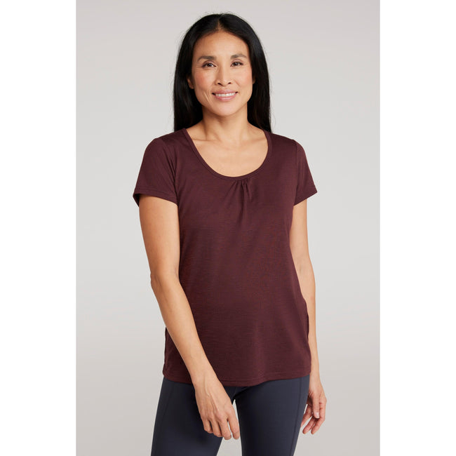 Dark Purple - Front - Mountain Warehouse Womens-Ladies Agra Quick Dry T-Shirt