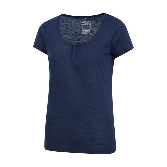 Navy - Front - Mountain Warehouse Womens-Ladies Agra Quick Dry T-Shirt