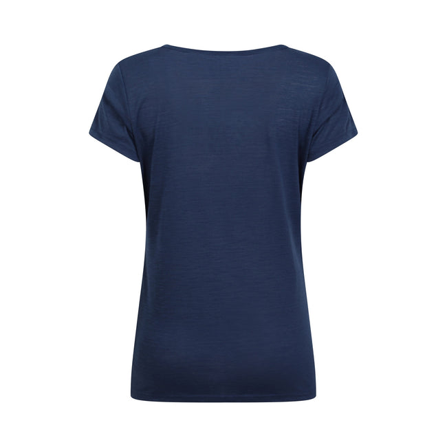 Navy - Back - Mountain Warehouse Womens-Ladies Agra Quick Dry T-Shirt