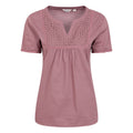 Dusky Purple - Front - Mountain Warehouse Womens-Ladies Paris Embroidered Top
